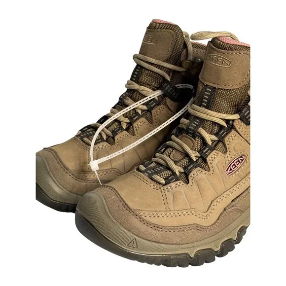 KEEN Targhee IV Waterproof Hiking Boots Womens Brindle Nostalgia Rose NEW SZ 5 - Picture 5 of 10